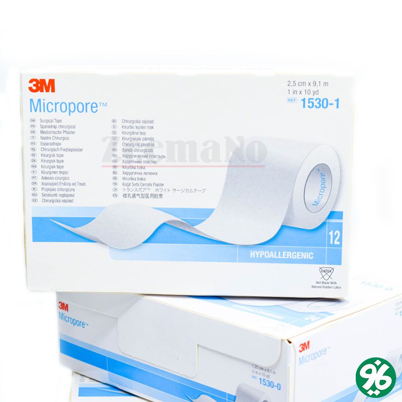 خرید اینترنتی چسب ضد حساسیت 3M میکروپور 2.5 سانتی متری