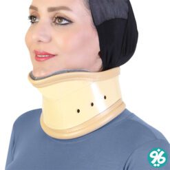 مشخصات، قیمت و خرید گردنبند طبی سخت چانه‌دار طب و صنعت در سایزبندی