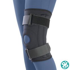 خرید اینترنتی زانوبند نئوپرن چهارفنره طب و صنعت کد 41100 در سایزبندی