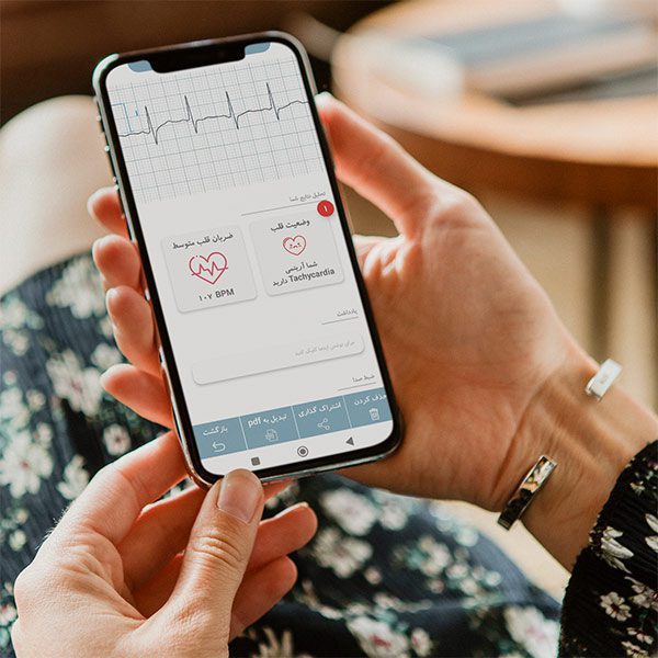 اپلیکیشن دستگاه ثبت نوار قلب شش لید زیستل