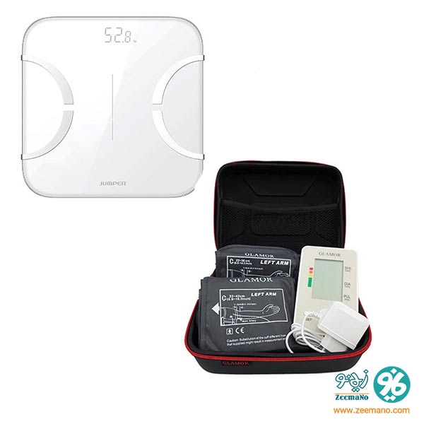 801001-2 خرید ترازوی آنالیز بدن و فشارسنج گلامور با قیمت تخفیفی