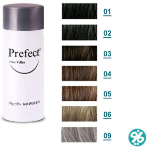 جدول رنگبندی پودر پرپشت کننده مو پرفکت + خرید با قیمت مناسب