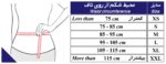 جدول سایزبندی شکم بند کلوستومی طب و صنعت کد 64100