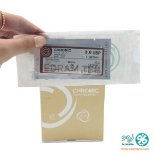 خرید و قیمت نخ بخیه کرومیک کاتگوت 3.0 با سوزن راند بادید