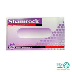 خرید دستکش لاتکس بدون پودر shamrock در سایزبندی ( 100 عددی)