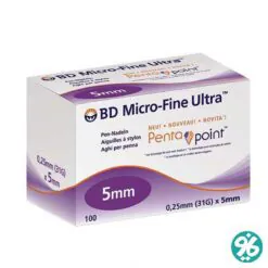 خرید اینترنتی سر سوزن قلم انسولین بی دی BD سایز 5